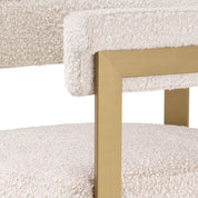 Bar Stool Clubhouse bouclé cream