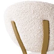 Counter Stool Dorrego bouclé cream