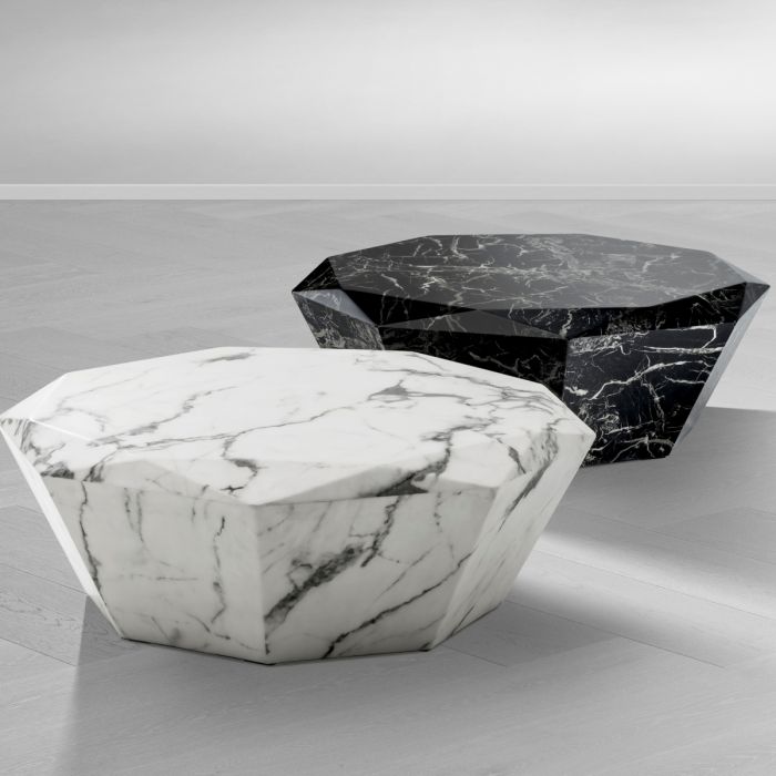Coffee Table Diamond black faux marble