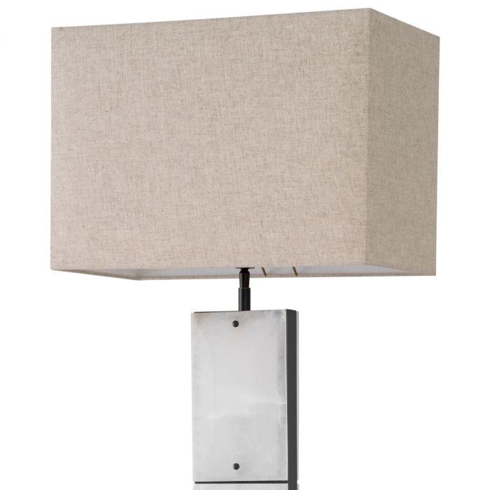 Table Lamp Ortiz bronze highlight finish incl shade