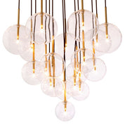 Chandelier Aulani antique brass finish