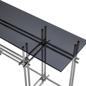 Mesa consola Quinn acero inoxidable pulido