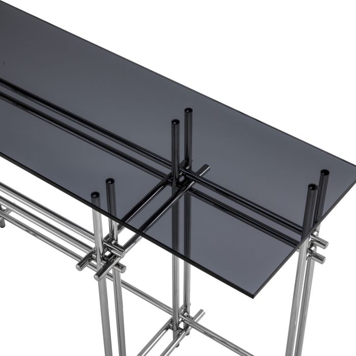 Mesa consola Quinn acero inoxidable pulido