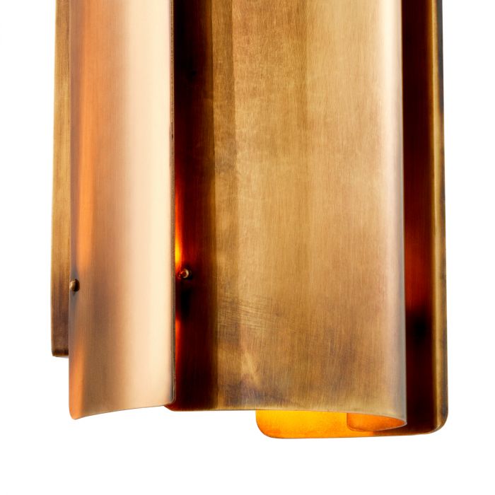 Wall Lamp Vergé S vintage brass finish