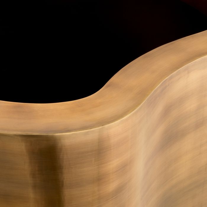 Planter Monza vintage brass finish