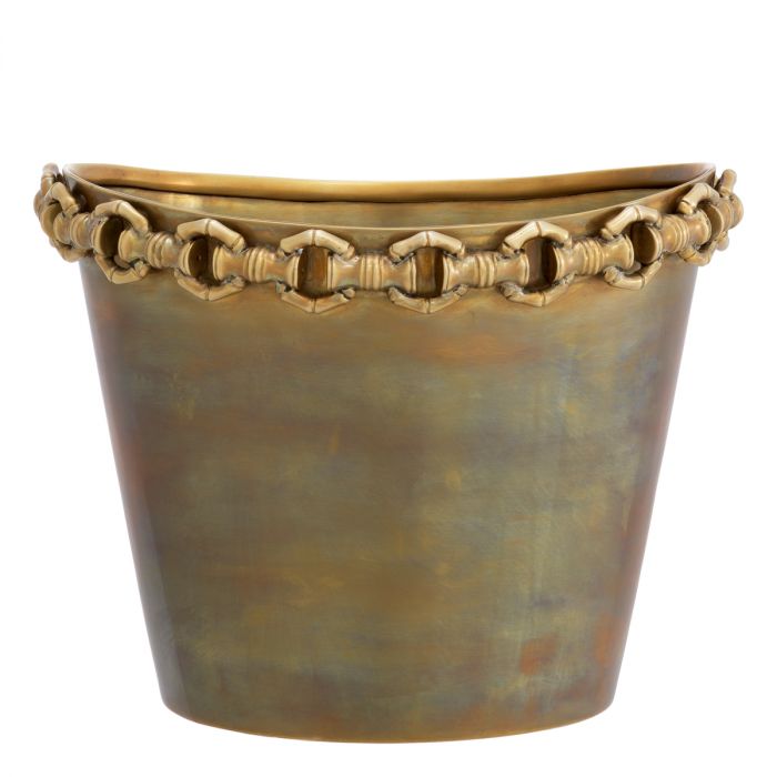 Wine Cooler Clementine vintage brass finish
