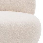 Swivel Chair Clément bouclé cream