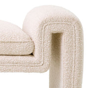 Banco Tondo S bouclé crema