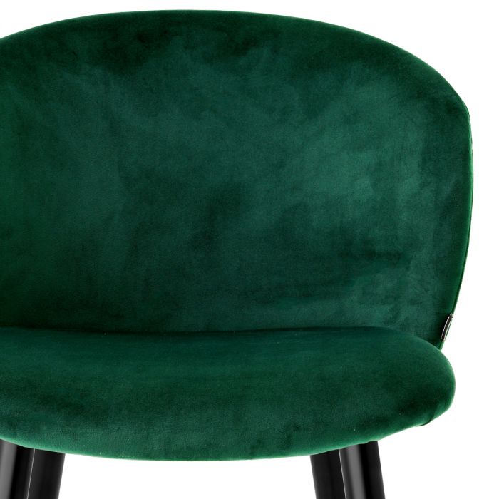 Bar Stool Volante roche dark green velvet