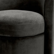 Stool Arcadia roche dark grey velvet