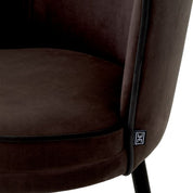 Bar Stool Grenada savona grey velvet