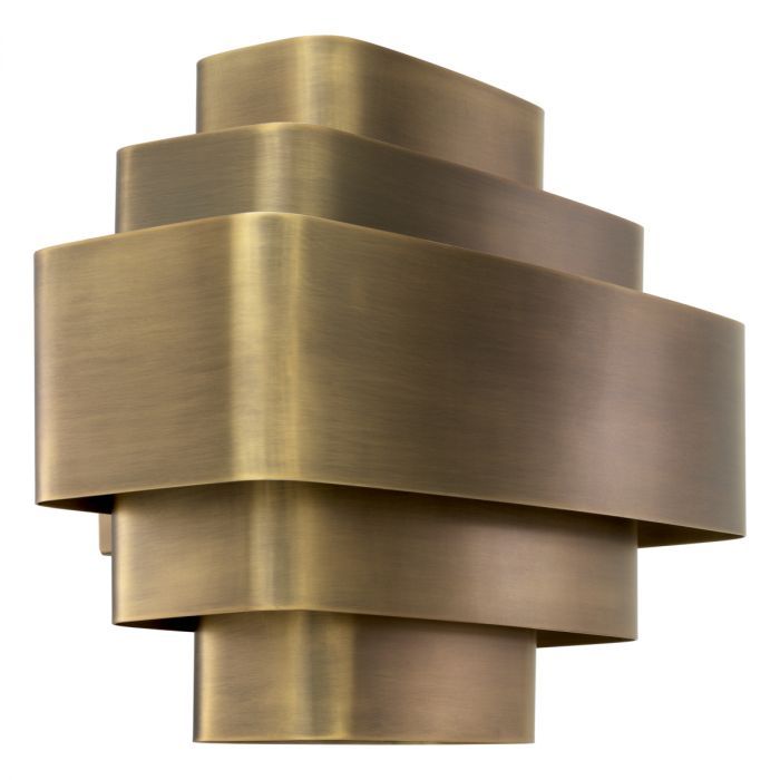 Wall Lamp Pegaso vintage brass finish