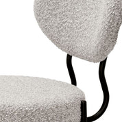 Dining Chair Vicq bouclé grey set of 2