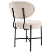 Dining Chair Vicq bouclé cream set of 2