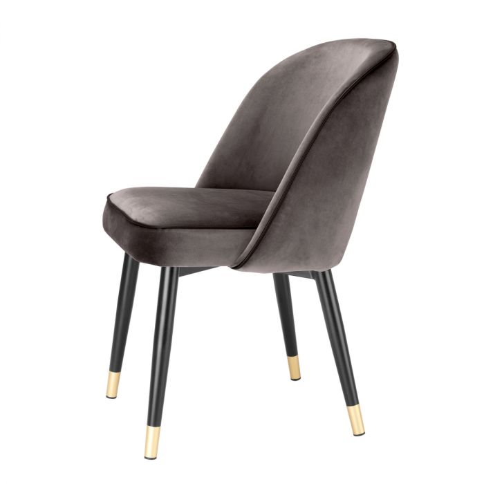 Dining Chair Cliff savona grey velvet set of 2