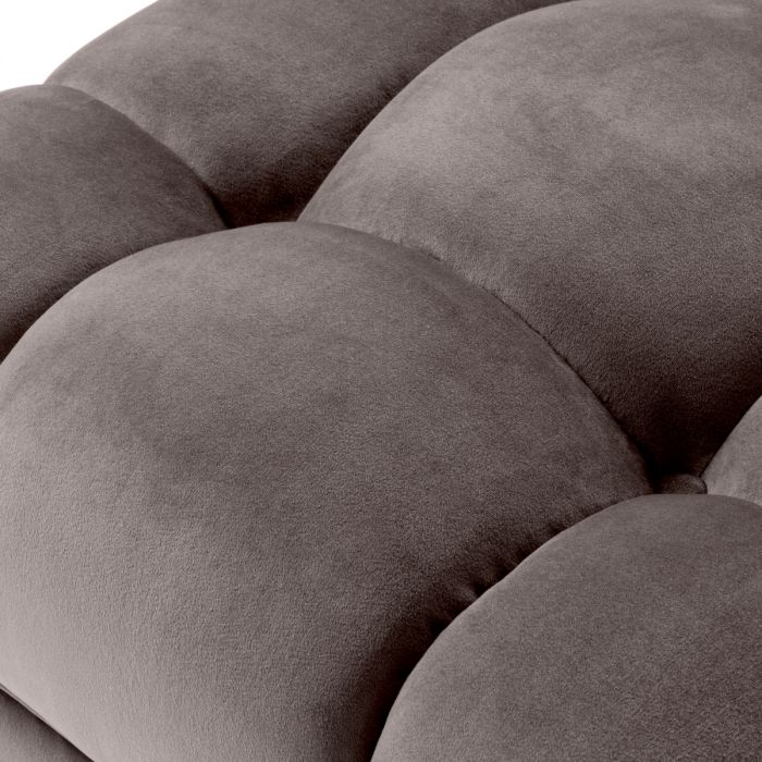 Stool Sienna savona grey velvet
