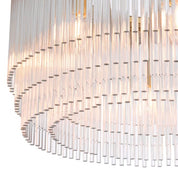 Chandelier Hector S light brushed brass finish