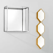 Mirror Saronno gold finish