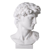 Head David white marble