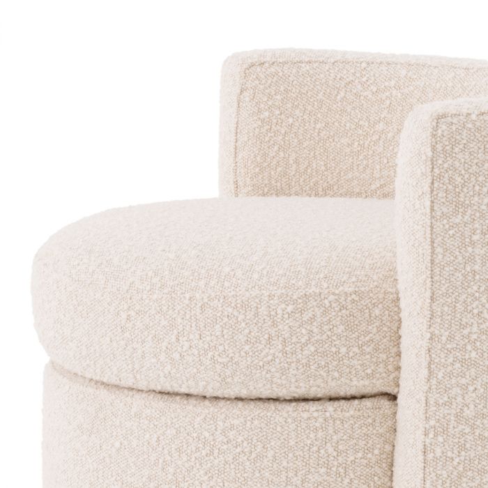 Stool Arcadia bouclé cream
