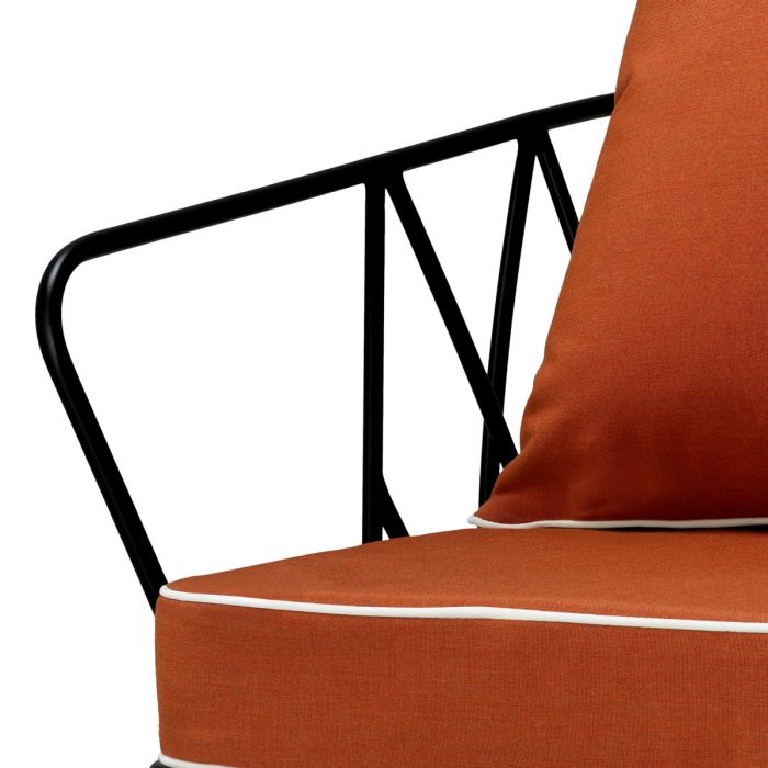 Silla de exterior Clifton Blaise naranja