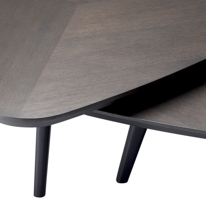 Coffee Table Lauren mocha straight oak ven S/2