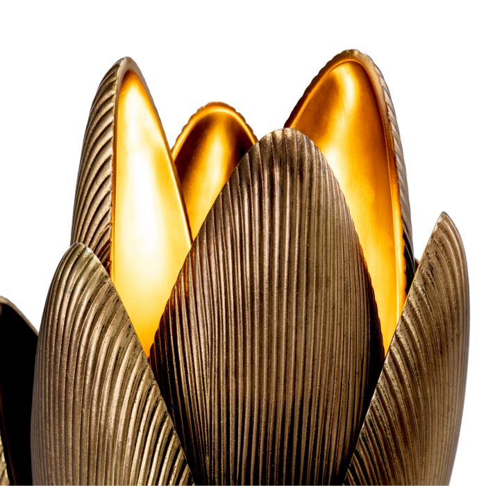 Table Lamp Blossom vintage brass finish