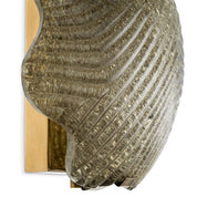 Wall Lamp Nuria vintage brass fnish handmade glass