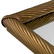 Tray Salvi Rectangular S vintage brass finish