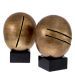 Object Artistic vintage brass finish set of 2
