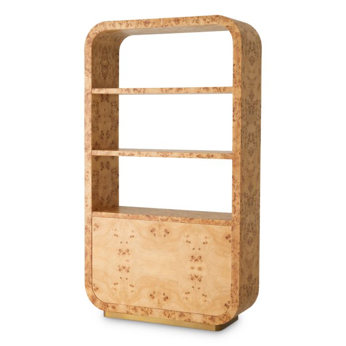 Gabinete Quinton chapa de madera de mappa marrón claro