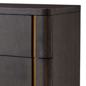 Drawer Dresser Modesto Tall mocha oak veneer