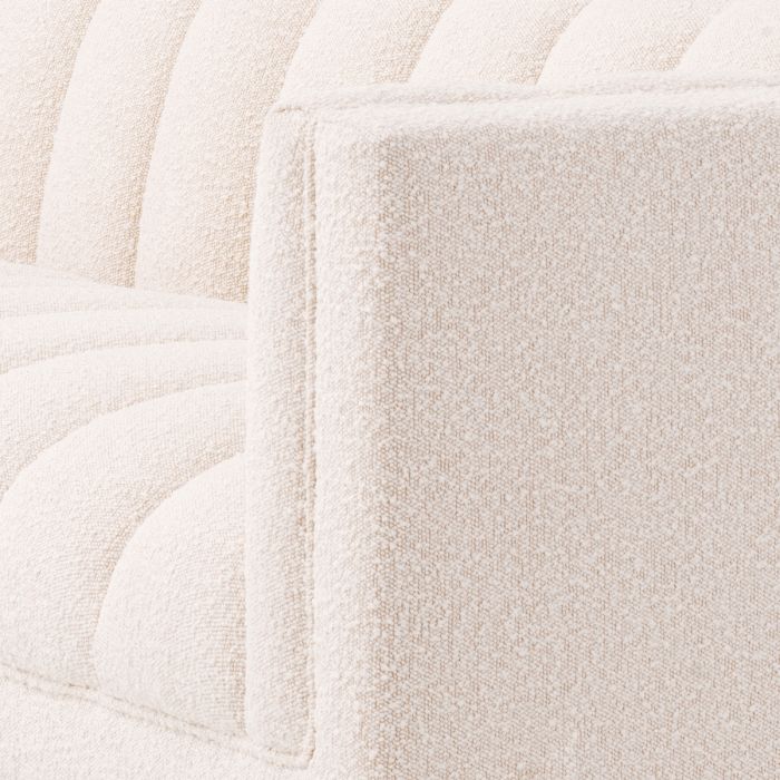 Sofá Ditmar bouclé crema L