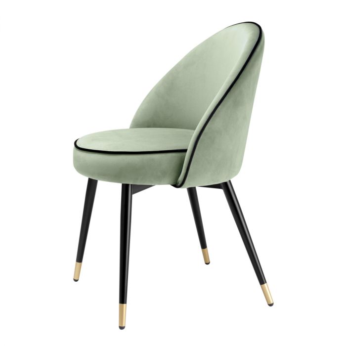 Dining Chair Cooper savona pistache green velvet set of 2