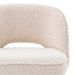 Taburete alto Cliff bouclé crema juego de 2