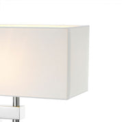 Table Lamp Leroux polished ss incl shade