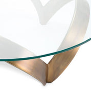 Coffee Table Soquel vintage brass finish