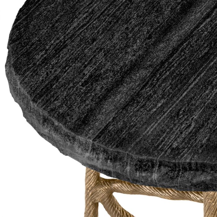 Mesa auxiliar Dreyfus acabado latón vintage