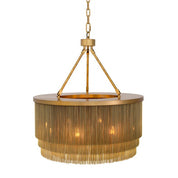 Chandelier Tissot S antique brass finish