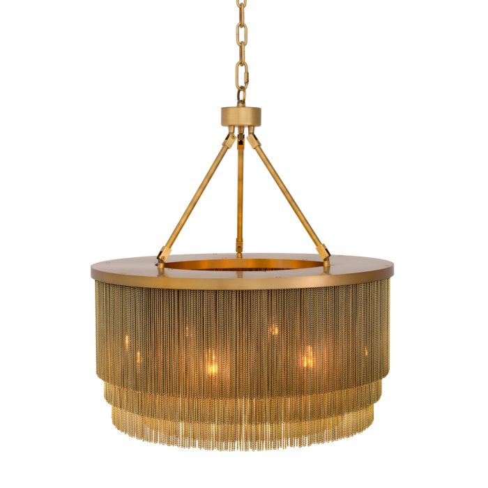 Chandelier Tissot S antique brass finish