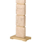 Floor Lamp Newton travertine incl shade