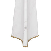 Table Lamp Benson honed white marble incl shade