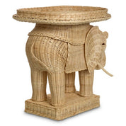 Side Table Elephant natural rattan