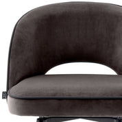 Bar Stool Cliff savona grey velvet set of 2
