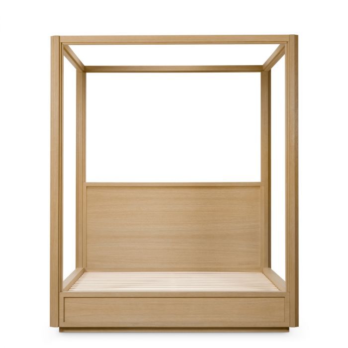 Canopy Bed Tribeca natural oak veneer