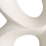 Table Lamp Macias crackled white ceramic incl shade
