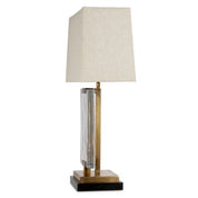 Table Lamp James vintage brass finish incl shade