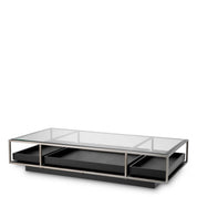 Coffee Table Roxton brushed steel finish