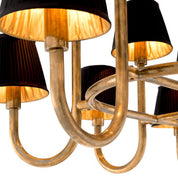Chandelier Sparrows vintage brass finish