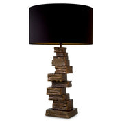 Table Lamp Bellani vintage brass finish incl shade